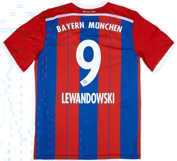 2014-15 Bayern Munich Home Shirt Lewandowski #9 - 8/10 - (L)