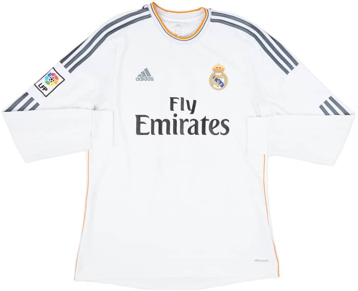 2013-14 Real Madrid Home L/S Shirt Varane #2 - 7/10 - (L)