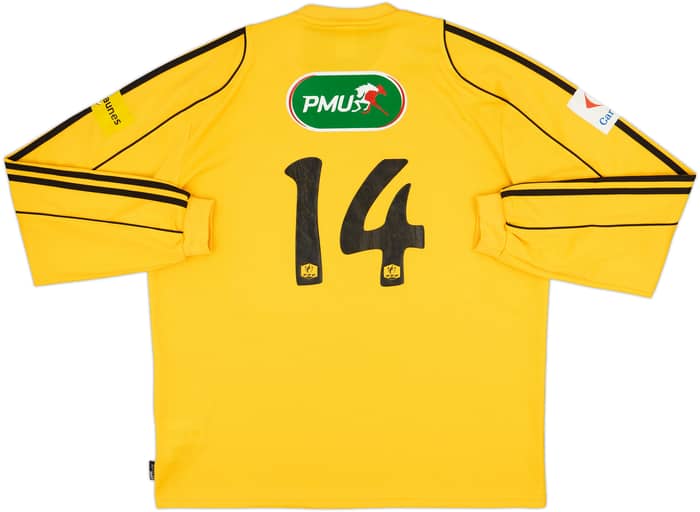 2010-11 Coupe de France Home L/S Shirt #14 - 8/10 - (XL)