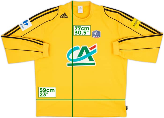 2010-11 Coupe de France Home L/S Shirt #14 - 8/10 - (XL)