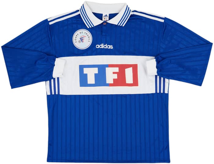 1990s Coupe de France Home L/S Shirt #3 - 8/10 - (XL)