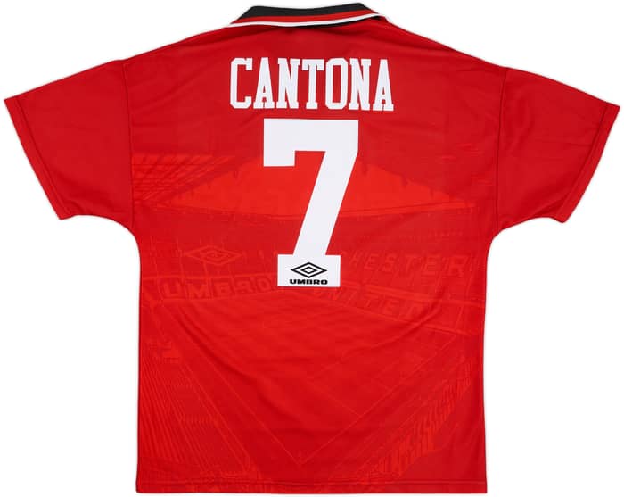 1994-96 Manchester United Home Shirt Cantona #7 - 9/10 - (M)