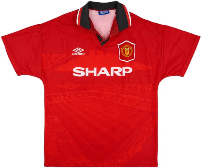 1994-96 Manchester United Home Shirt Cantona #7 - 9/10 - (M)