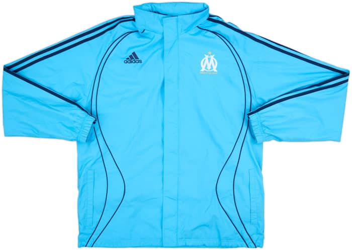 2006-07 Olympique Marseille adidas Hooded Rain Jacket - 7/10 - (M/L)