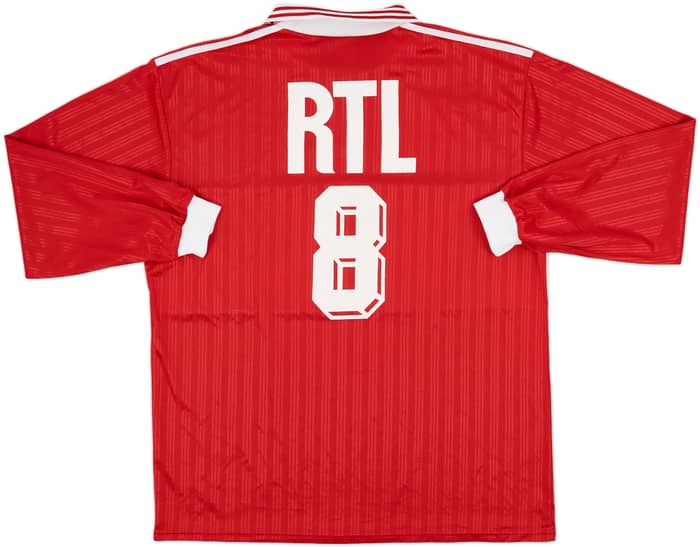 1990s Coupe de France Home L/S Shirt #8 - 9/10 - (XL)