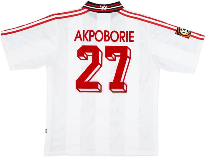 1997-98 Stuttgart Home Shirt Akpoborie #28 - 8/10 - (L)