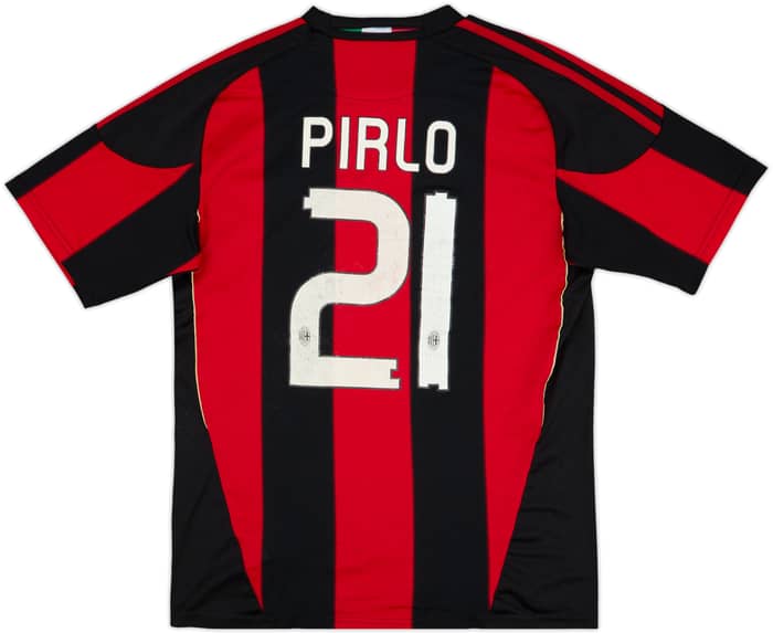 2010-11 AC Milan Home Shirt Pirlo #21 - 5/10 - (M)