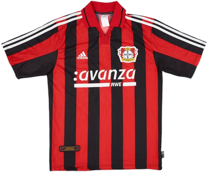 2000-01 Bayer Leverkusen Signed Home Shirt - 9/10 - (M)
