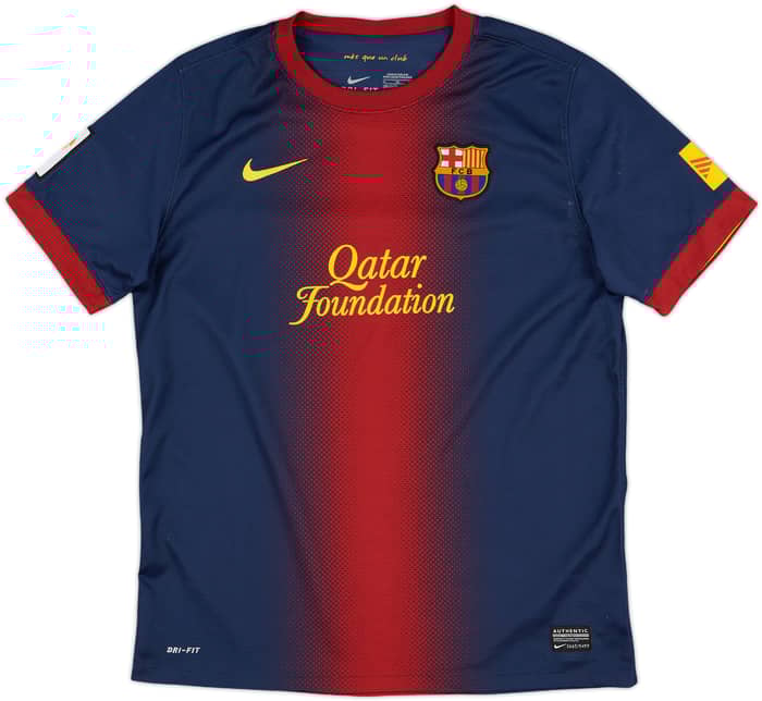 2012-13 Barcelona Home Shirt - 8/10 - (XL.Boys)