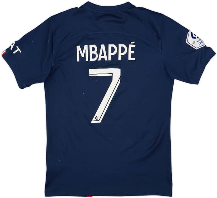 2022-23 Paris Saint-Germain Home Shirt Mbappe #7 - 7/10 - (S)