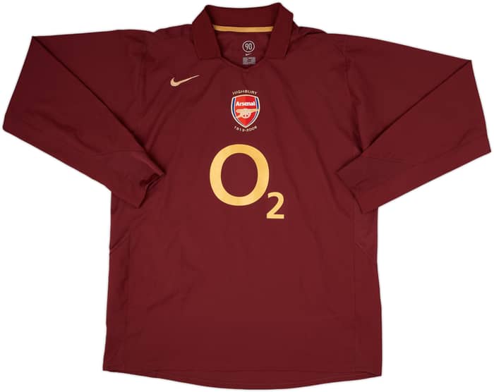 2005-06 Arsenal Home L/S Shirt Henry #14 - 8/10 - (XL)
