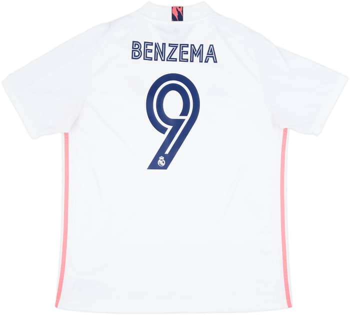 2020-21 Real Madrid Home Shirt Benzema #9 - 10/10 - (XL)