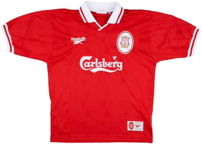 1996-98 Liverpool Home Shirt Fowler #9 - 8/10 - (M)