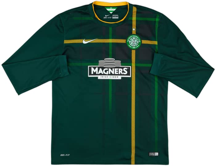 2014-15 Celtic Away L/S Shirt - 8/10 - (L)