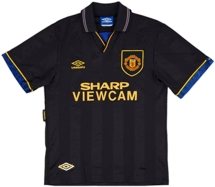 1993-95 Manchester United Away Shirt Cantona #7 - 9/10 - (S)