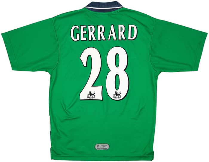 1999-00 Liverpool Away Shirt Gerrard #28 - 7/10 - (S)