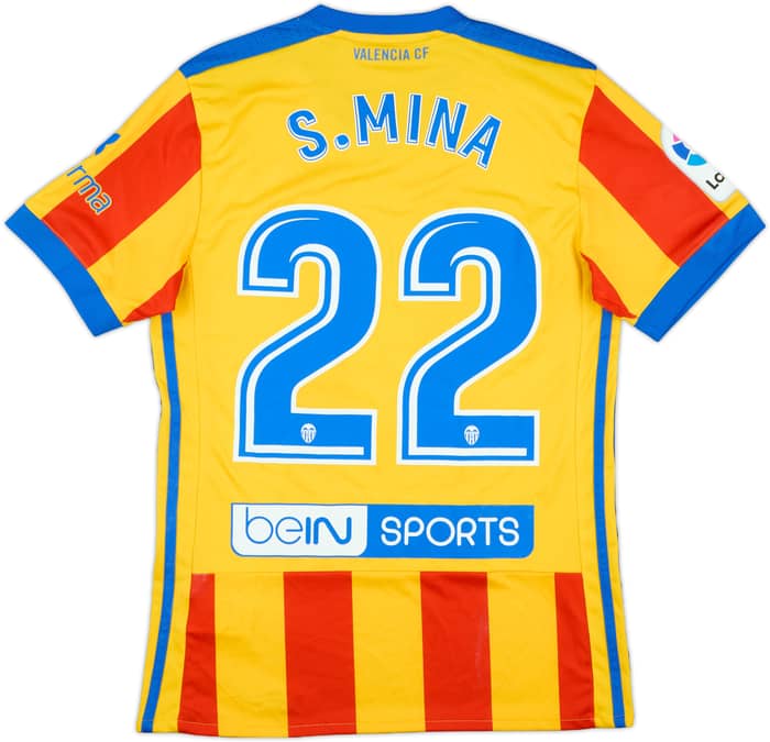 2017-18 Valencia Away Shirt S.Mina #22 - 9/10 - (XS)