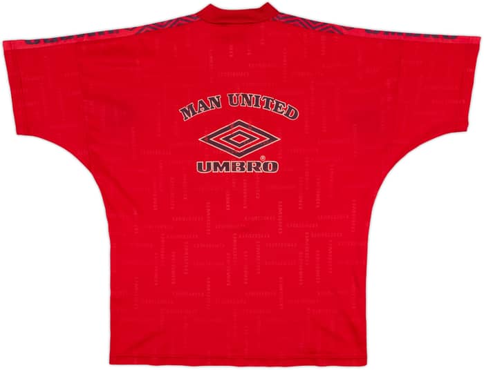 1996-98 Manchester United Umbro Training Shirt - 4/10 - (M)