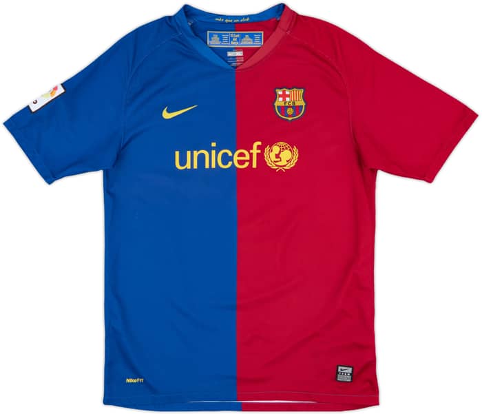 2008-09 Barcelona Home Shirt - 5/10 - (XL.Boys)