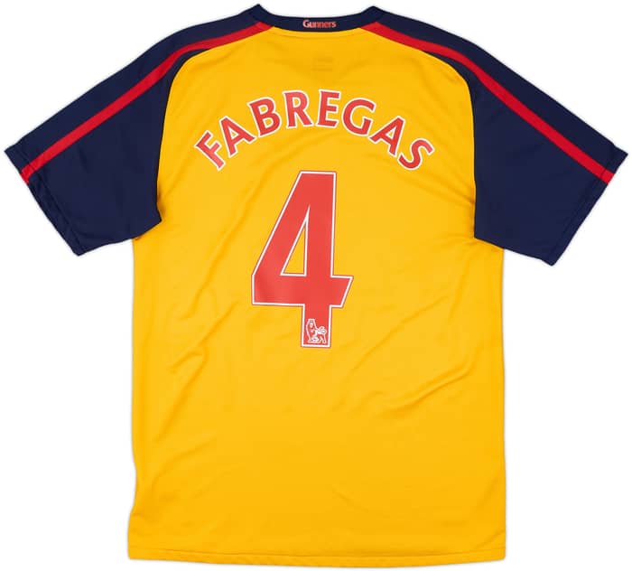2008-09 Arsenal Away Shirt Fabregas #4 - 6/10 - (S)
