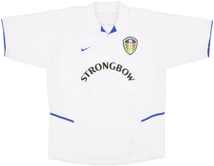 2002-03 Leeds United Home Shirt Radebe #5 - 8/10 - (XL)