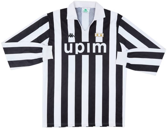 1989-90 Juventus Home L/S Shirt #7 - 5/10 - (XL)