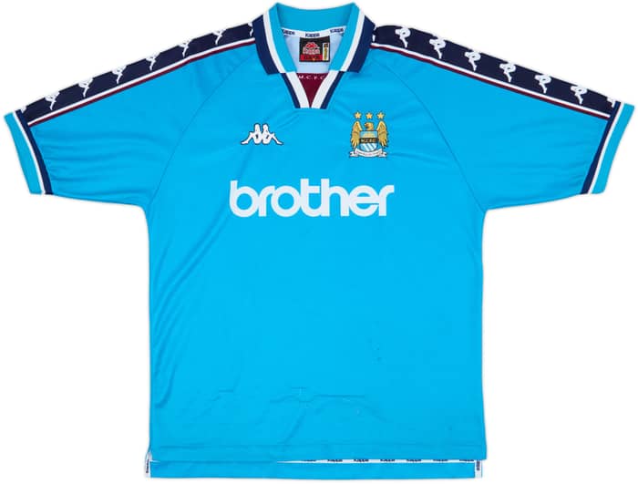 1997-99 Manchester City Home Shirt - 8/10 - (XL)