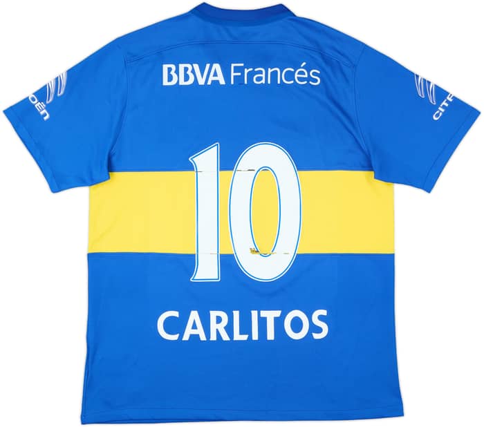 2015-16 Boca Juniors Home Shirt Carlitos #10 - 5/10 - (L)