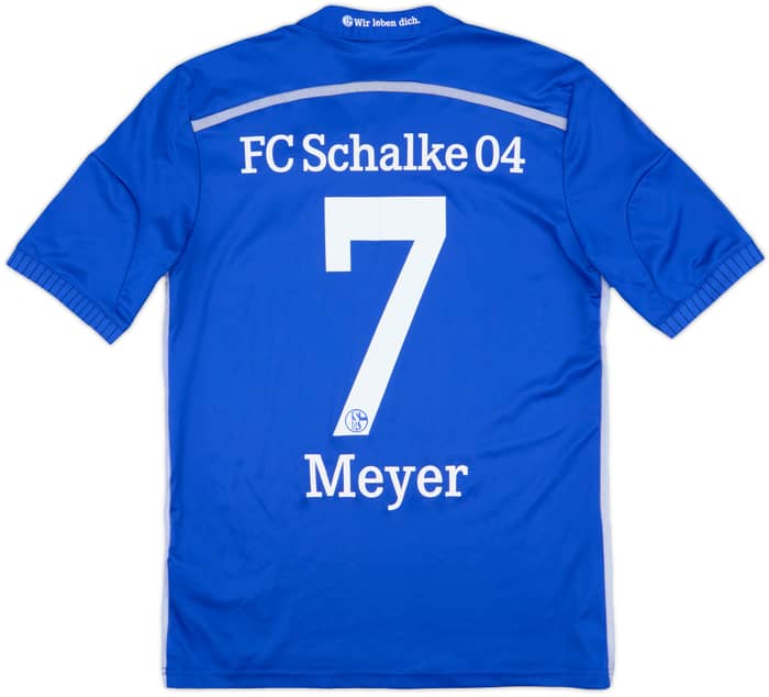 2014-16 Schalke Home Shirt Meyer #7 - 7/10 - (XL.Boys)
