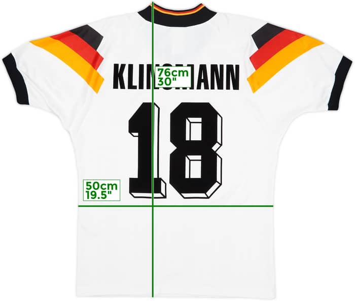 1992-94 Germany Home Shirt Klinsmann #18 - 8/10 - (M/L)