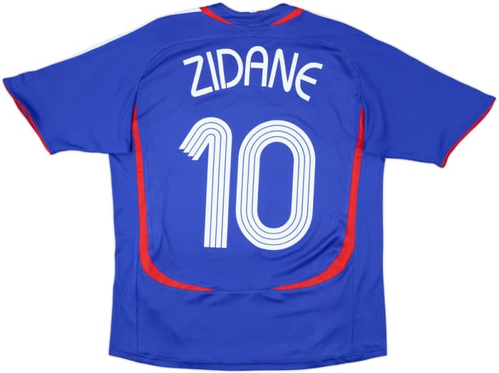 2006-07 France Home Shirt Zidane #10 - 8/10 - (XL.Boys)