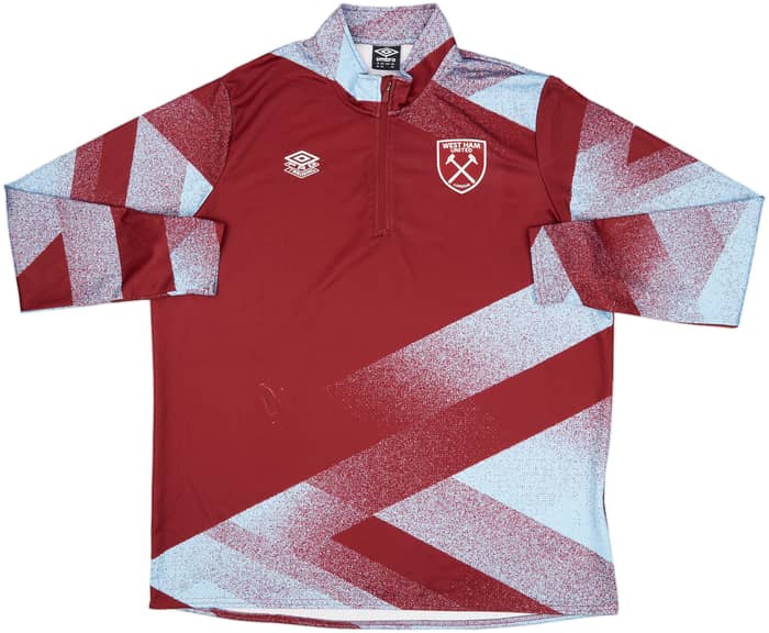 2021-22 West Ham Umbro 1/4 Zip Training Top - 6/10 - (3XL)
