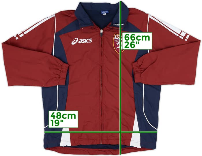 2005-06 Torino Asics Track Jacket - 7/10 - (L.Boys)