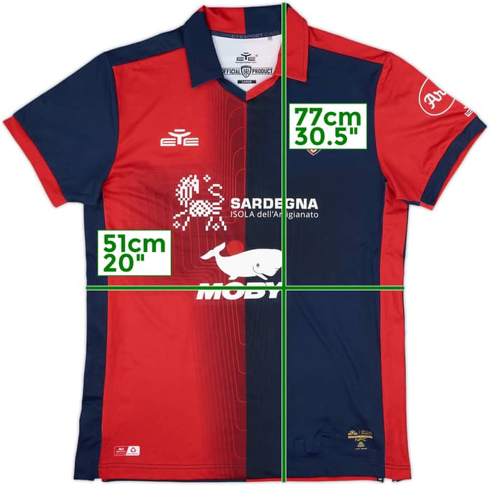 2022-23 Cagliari Home Shirt - 9/10 - (L)