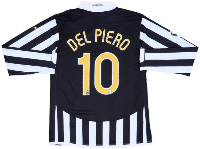 2006-07 Juventus Player Issue Home L/S Shirt Del Piero #10 (XL)