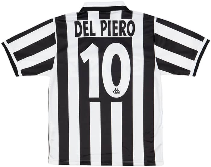 1995-97 Juventus Home Shirt Del Piero #10 - 8/10 - (M)