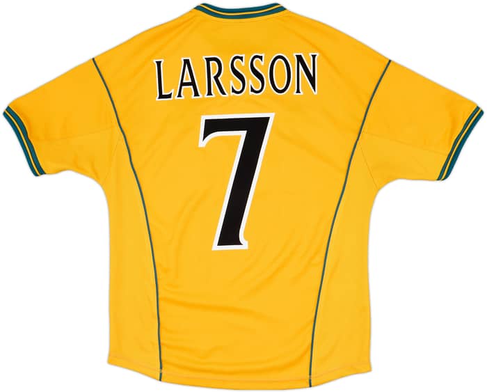 2000-02 Celtic Away Shirt Larsson #7 - 8/10 - (M)