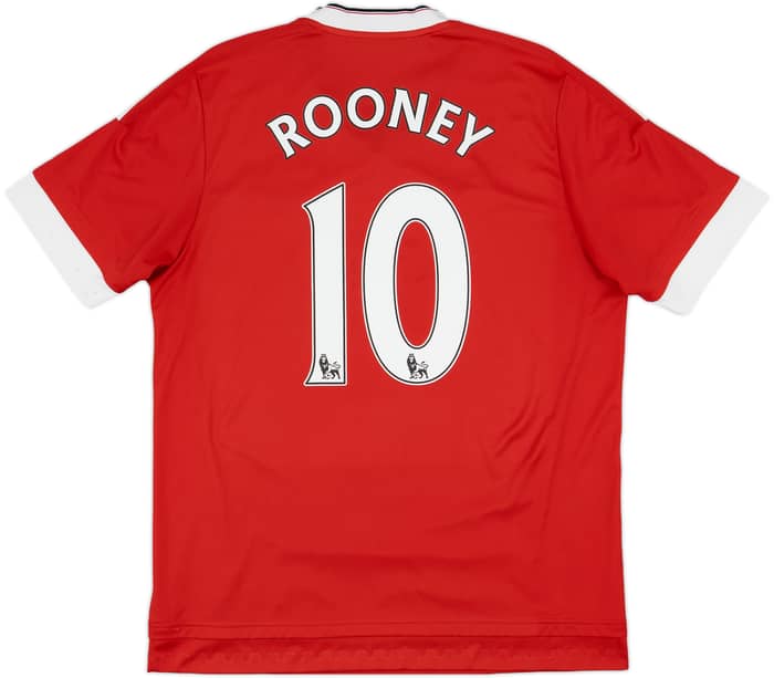 2015-16 Manchester United Home Shirt Rooney #10 - 6/10 - (L)