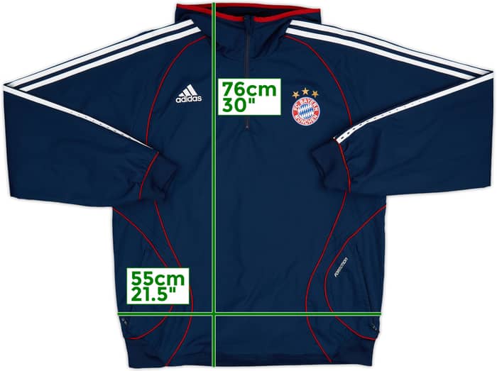 2006-07 Bayern Munich adidas Formotion 1/4 Zip Track Jacket - 10/10 - (L)