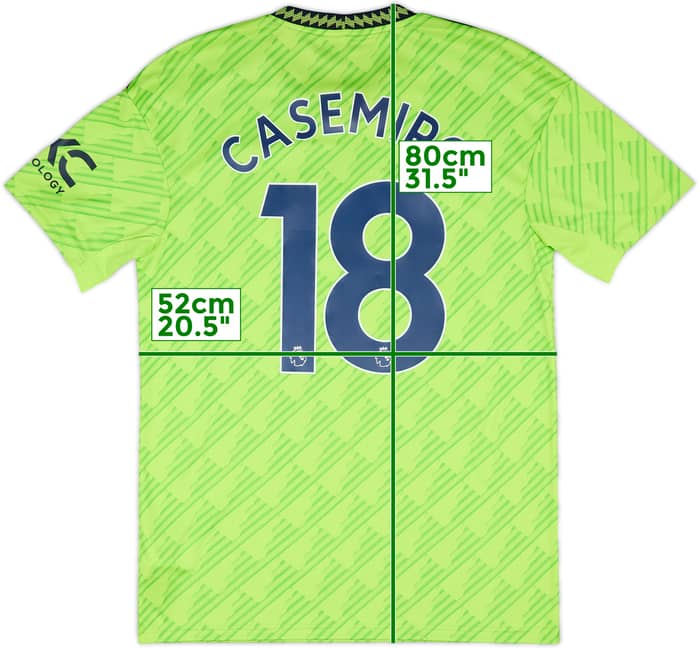 2022-23 Manchester United Third Shirt Casemiro #18 - 9/10 - (M)