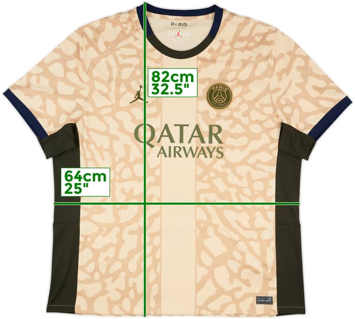 2023-24 Paris Saint-Germain Fourth Shirt - 10/10 - (XXL)