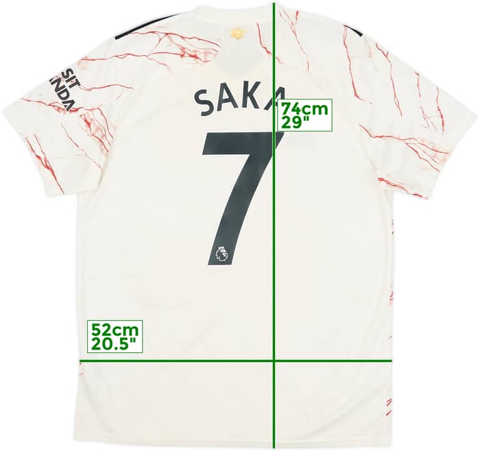 2020-21 Arsenal Away Shirt Saka #7 - 7/10 - (L)