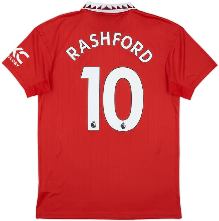 2022-23 Manchester United Home Shirt Rashford #10 - 9/10 - (M)