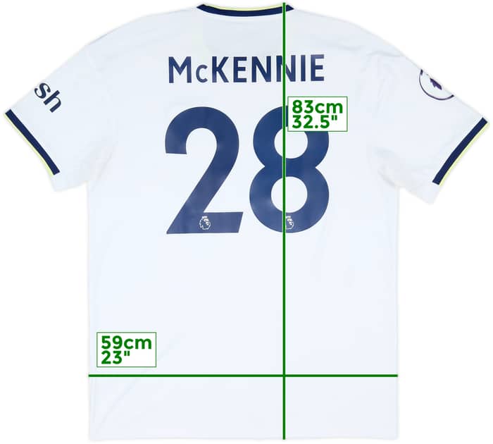 2022-23 Leeds United Home Shirt McKennie #28 - 9/10 - (L)