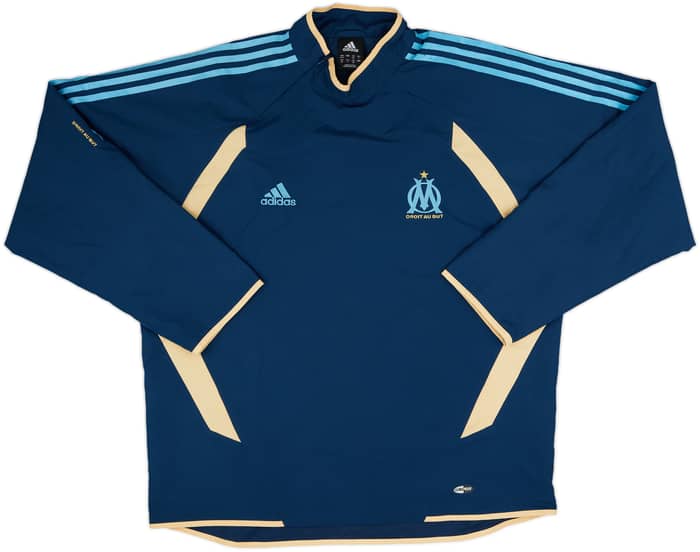 2005-06 Olympique Marseille adidas 1/4 Zip Drill Top - 9/10 - (L)