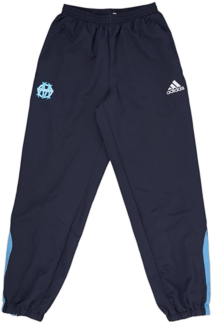 2001-02 Olympique Marseille adidas Track Pants/Bottoms - 8/10 - (L.Boys)