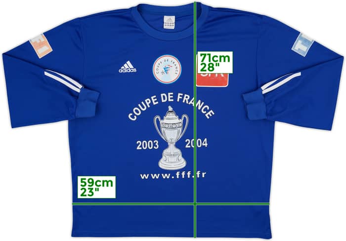 2002-03 adidas Coupe de France L/S Shirt #9 - 8/10 - (XL)