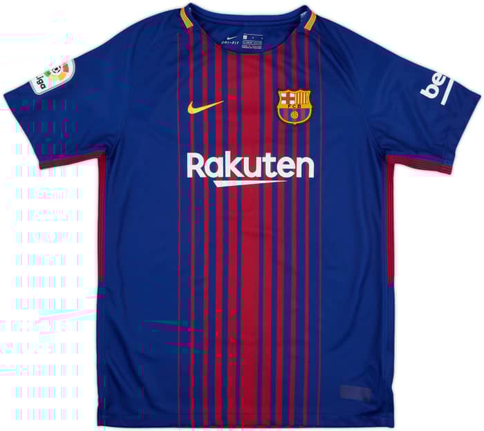 2017-18 Barcelona Home Shirt - 6/10 - (L.Boys)