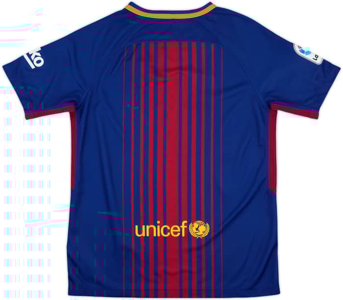 2017-18 Barcelona Home Shirt - 6/10 - (L.Boys)