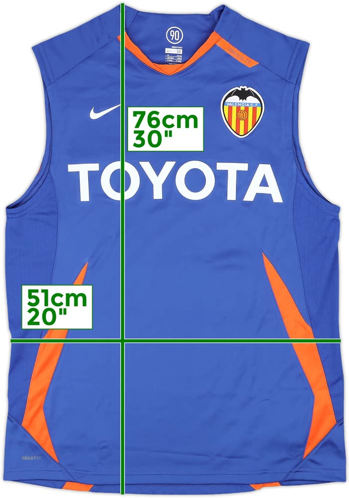 2007-08 Valencia Nike Training Vest - 10/10 - (M)